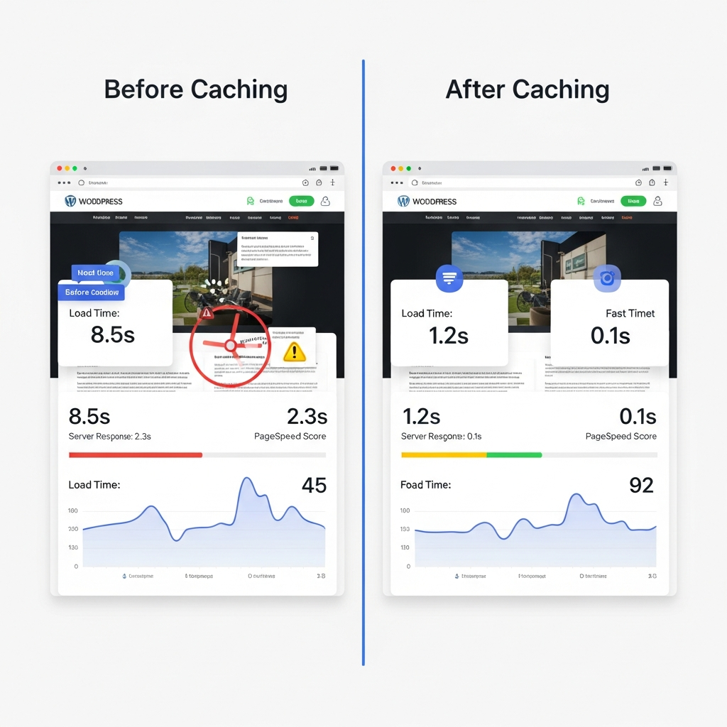 WordPress caching implementation - reduce server load and improve speed